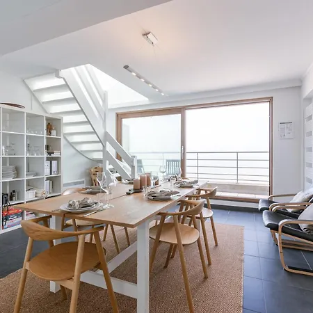 דירה Huswell - Seaside Duplex With Four Terraces דה האן